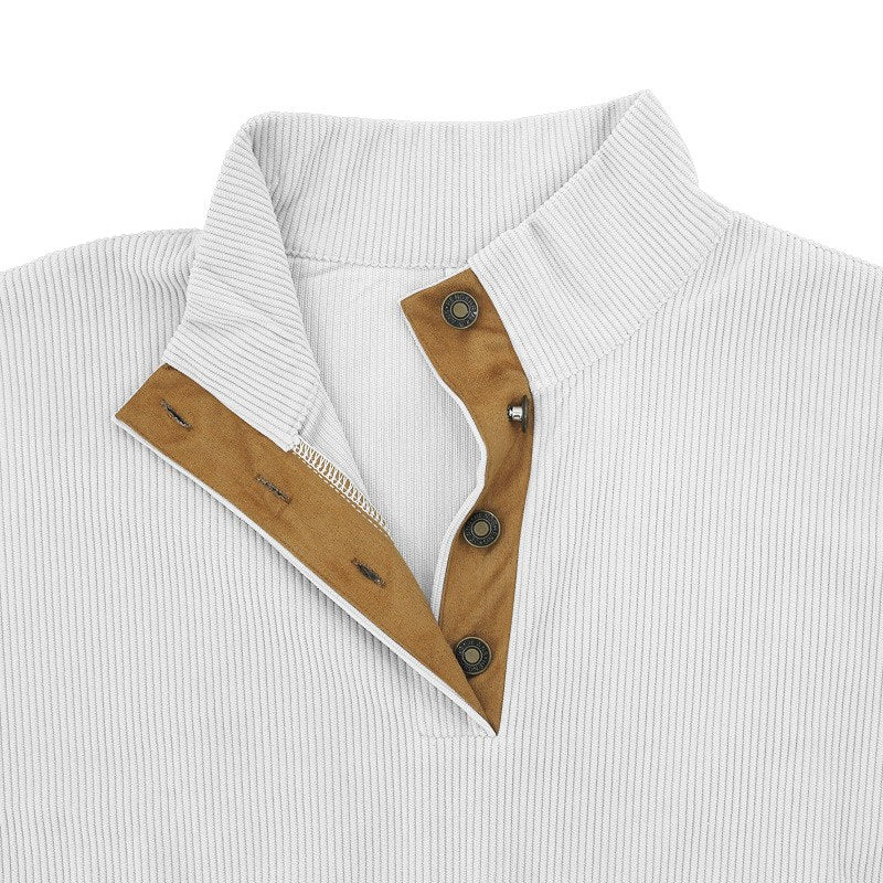 The Captain — Corduroy Quarter-Button